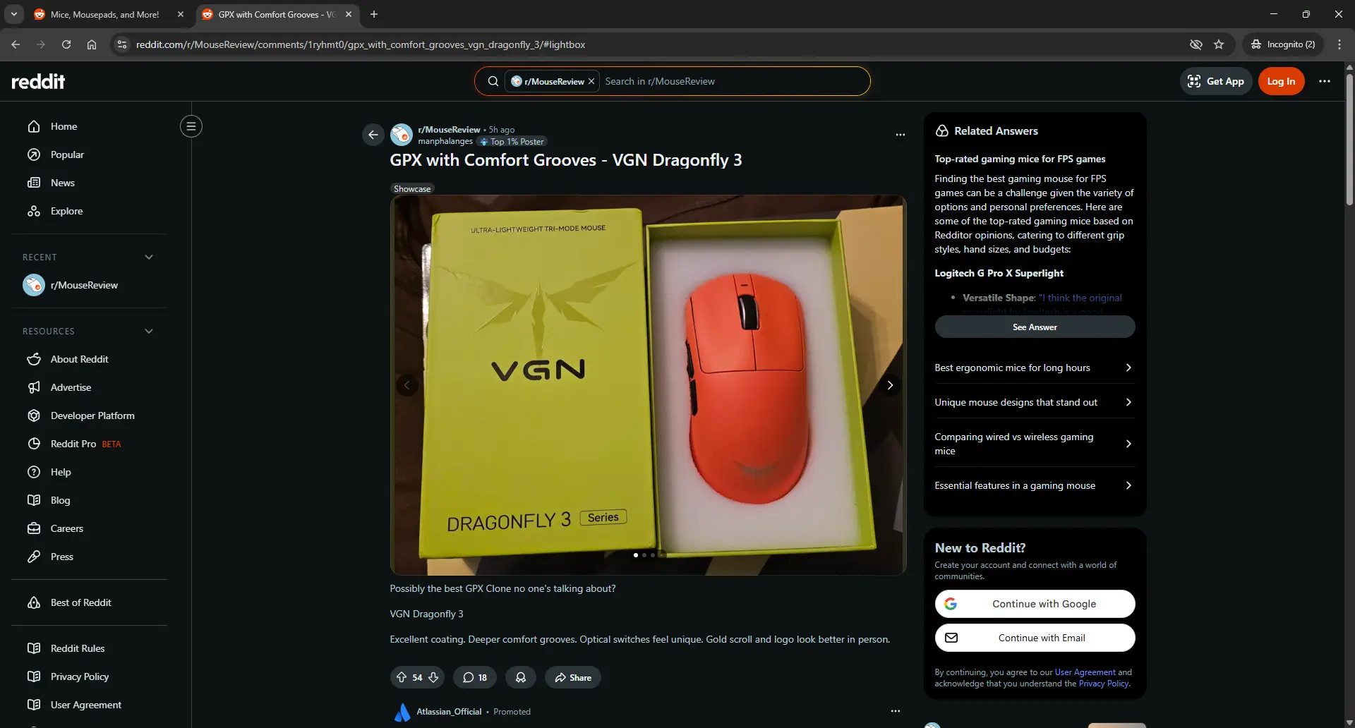 Reddit Post Detailed View 
